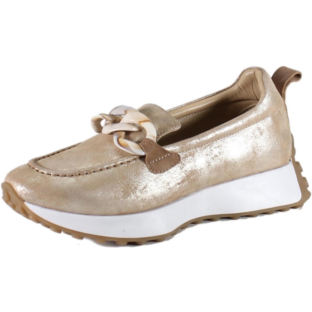 Dibs True Kind Words gold leather size 7.5 women’s